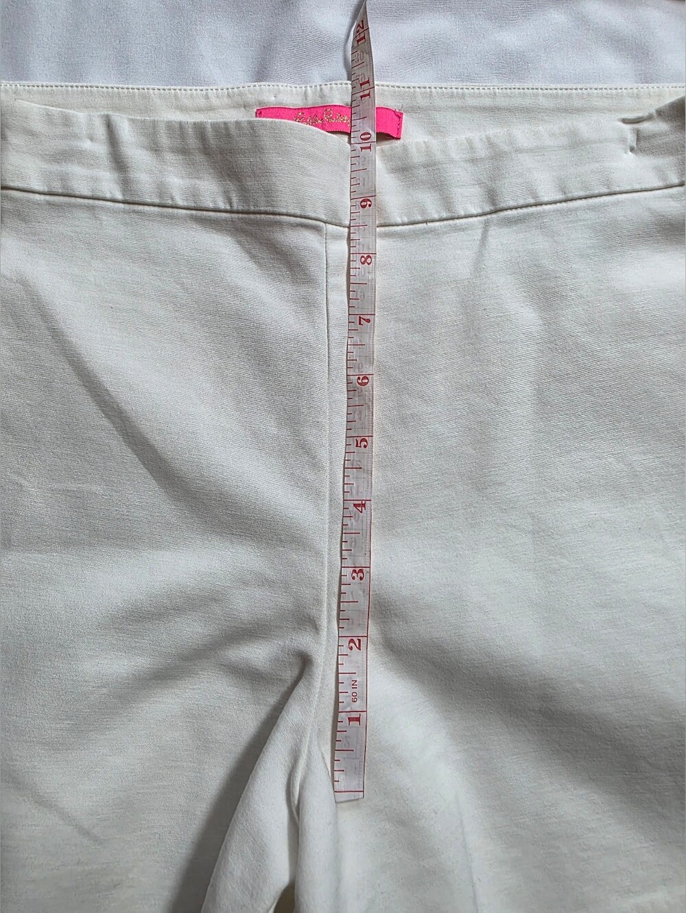 Lilly Pulitzer White Callahan Shorts Size 16 Cotton Stretch Side Zip - Picture 5 of 7